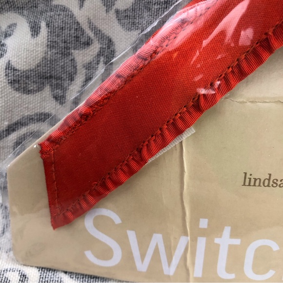 NIB Lindsey Phillips Orange Beaded Switch flops replacement top - Picture 3 of 11